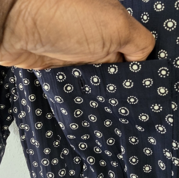 Vintage Liz Claiborne Dress Mixed Ptint Women Button Up Cottagecore Deadstock - Picture 9 of 16